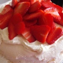 Strawberry meringue, strawberry mousse, whipped cream and strawberries. what's not to like?